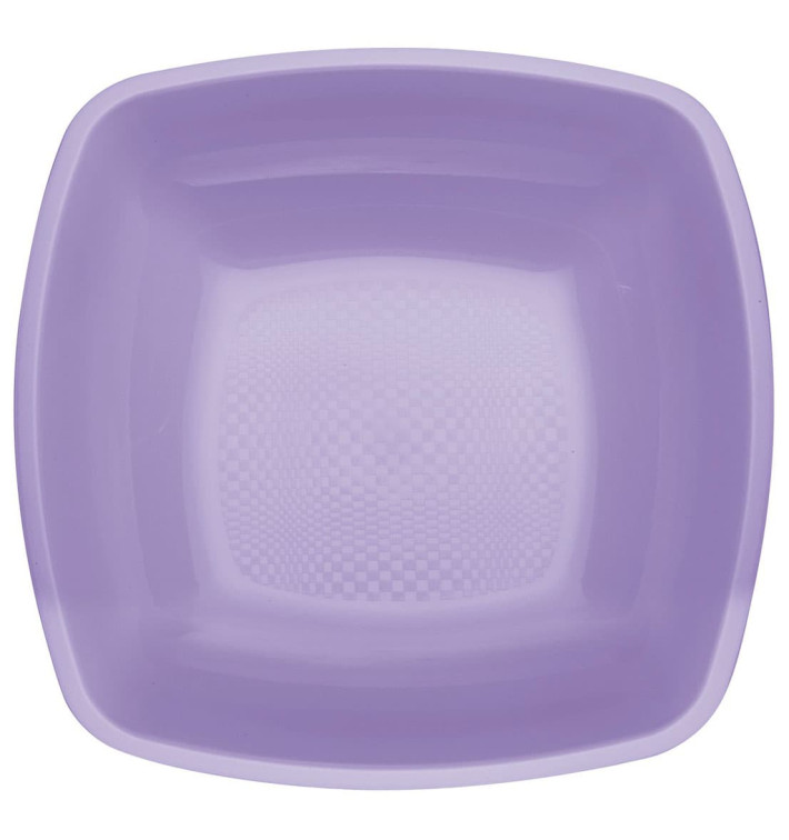 Assiette Plastique Réutilisable Creuse Lilas PP 180mm (300 Utés)