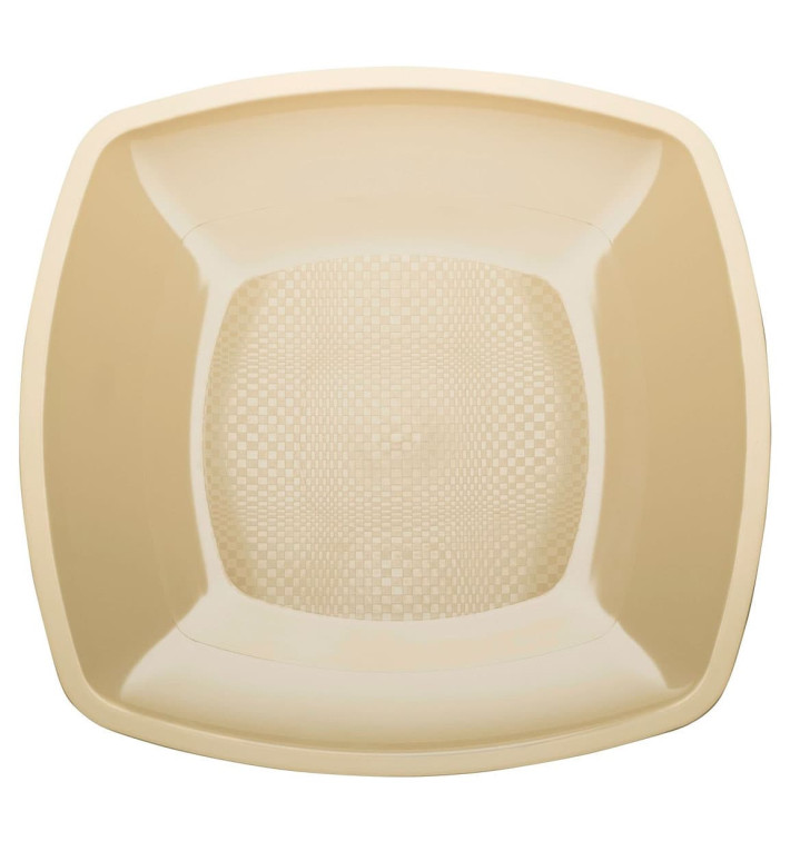 Assiette Plastique Réutilisable Plate Crème PP 180mm (25 Utés) Assiette Plastique Réutilisable Plate Crème PP 180mm (25 Utés)
