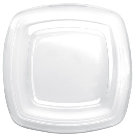 Couvercle Plastique Réutilisable Transp.  PET pour Assiette 180mm (25 Utés)