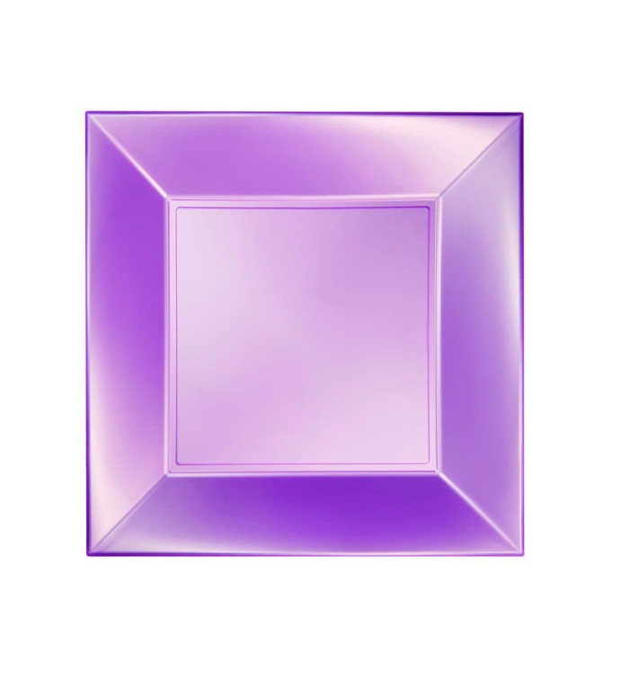 Assiette Plastique Réutilisable Plate Violet Pearl PP 230mm (300 Utés) Assiette Plastique Réutilisable Plate Violet Pearl PP 230mm (300 Utés)