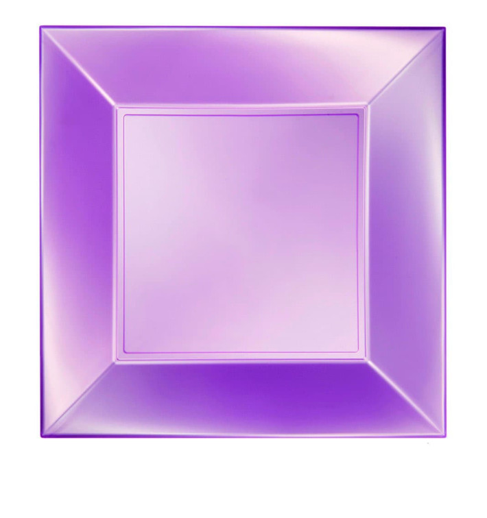 Assiette Plastique Réutilisable Plate Violet Pearl PP 290mm (12 Utés) Assiette Plastique Réutilisable Plate Violet Pearl PP 290mm (12 Utés)
