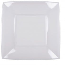Assiette Plastique Réutilisable Plate Transp. PS 290mm (12 Utés)