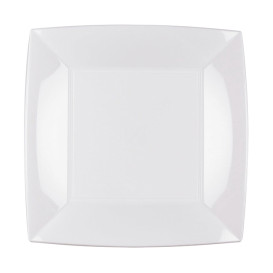 Assiette Plastique Réutilisable Plate Blanc PP 230mm (25 Utés)