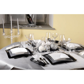 Assiette Plastique Réutilisable Plate Noir PP 290mm (12 Utés)