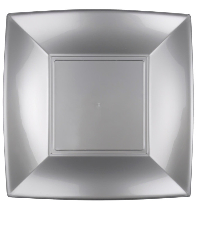 Assiette Plastique Réutilisable Plate Gris PP 290mm (144 Utés) Assiette Plastique Réutilisable Plate Gris PP 290mm (144 Utés)