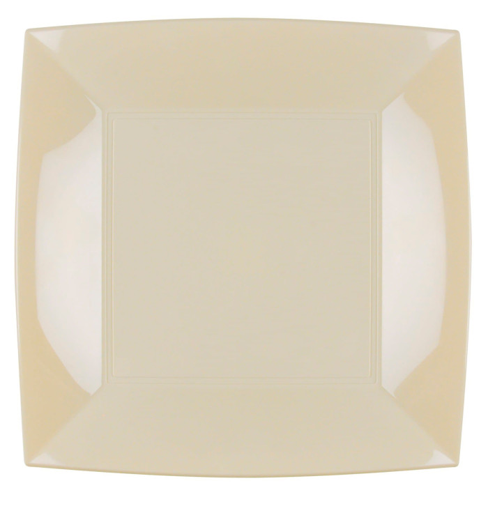 Assiette Plastique Plate Crème Nice PP 290mm (12 Utés) Assiette Plastique Plate Crème Nice PP 290mm (12 Utés)