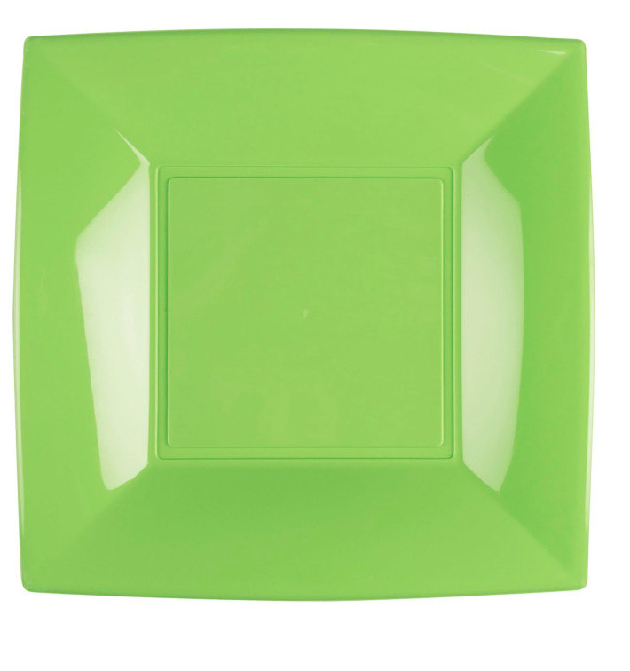 Assiette Plastique Réutilisable Plate Vert citron PP 290mm (144 Utés) Assiette Plastique Réutilisable Plate Vert citron PP 290mm (144 Utés)