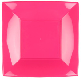 Assiette Plastique Réutilisable Plate Fuchsia PP 290mm (12 Utés)