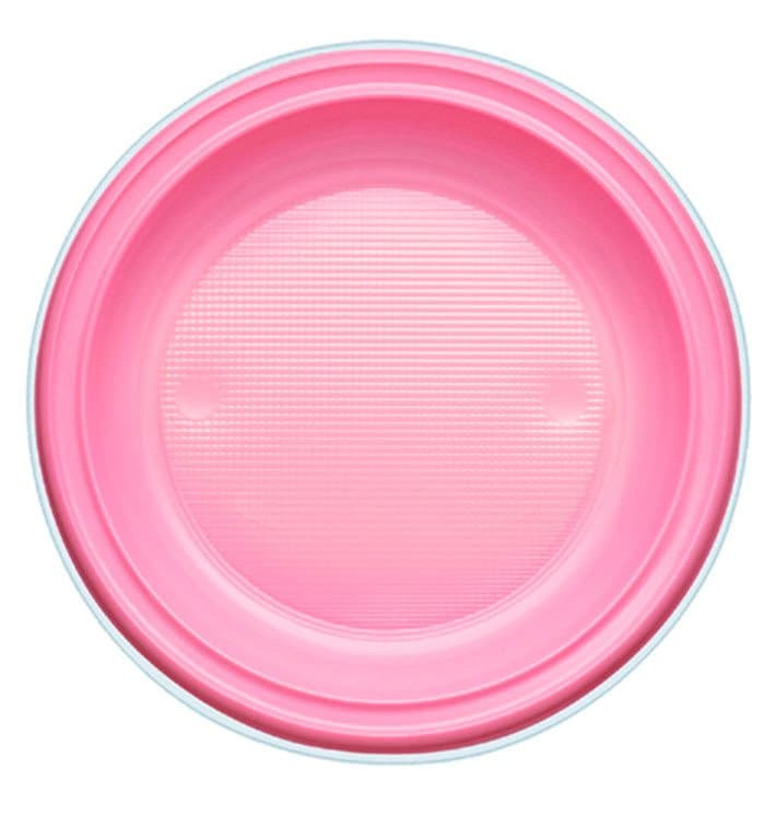 Assiette Plastique PS Creuse Rose Ø220mm (30 Unités) Assiette Plastique PS Creuse Rose Ø220mm (30 Unités)