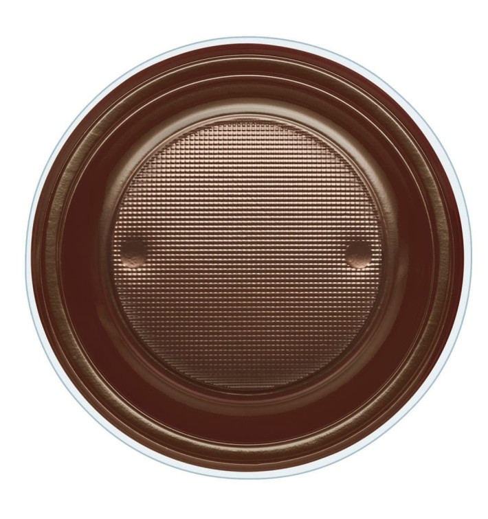 Assiette Plastique PS Creuse Chocolat Ø220mm (30 Unités) Assiette Plastique PS Creuse Chocolat Ø220mm (30 Unités)
