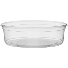 Pot en Plastique Transparent 125ml Ø10,5cm (100 Unités)