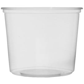 Pot en Plastique Transparent 400 ml Ø10,5cm (100 Unités)