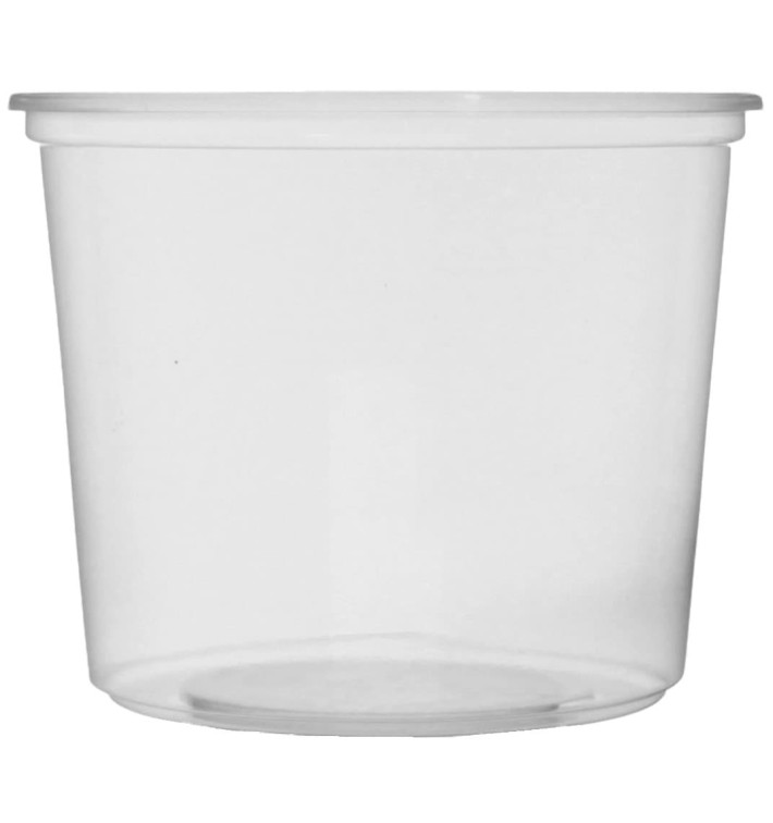 Pot en Plastique Transparent 400 ml Ø10,5cm (100 Unités)