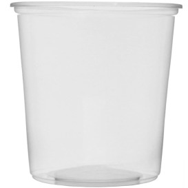 Pot en Plastique Transparent 500 ml Ø10,5cm (1.000 Utés)