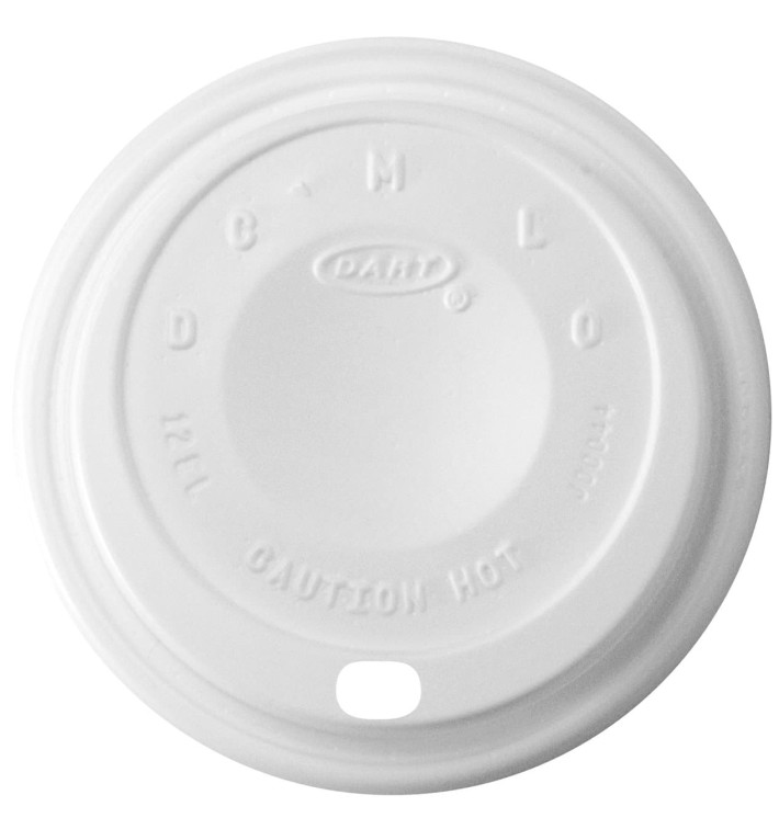 Couvercle plastique PS "Cappuccino" Blanc 14Oz/410 ml Ø8,9cm (100 Unités) Couvercle plastique PS "Cappuccino" Blanc 14Oz/410 ml Ø8,9cm (100 Unités)
