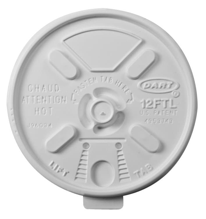Couvercle "Lift n' Lock" PS Blanc Ø8,9cm (100 Utés) Couvercle "Lift n' Lock" PS Blanc Ø8,9cm (100 Utés)