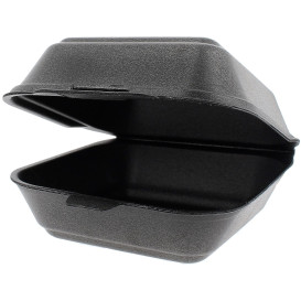 Boîte à HAMBURGER Grand FOAM Noir (500 Unités)