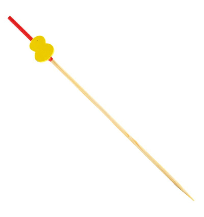 Pique en Bambou "Guitare" Jaune 120 mm (5000 Unités) Pique en Bambou "Guitare" Jaune 120 mm (5000 Unités)