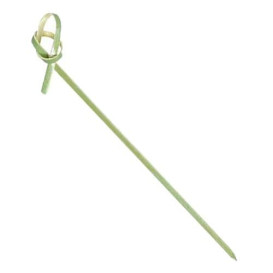 Pique en Bambou Boucle Vert Naturel 180mm (200 Unités)