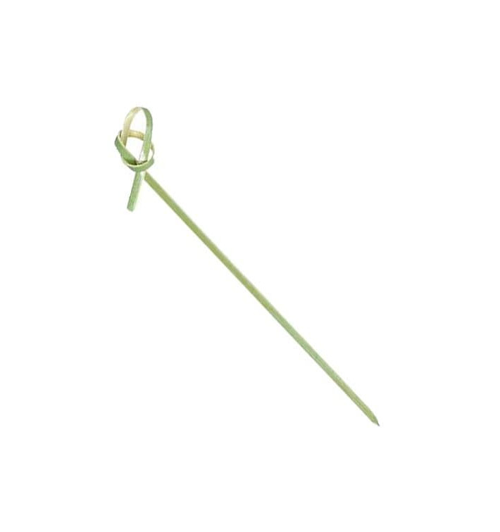Pique en Bambou Boucle Vert Naturel 180mm (200 Unités) Pique en Bambou Boucle Vert Naturel 180mm (200 Unités)