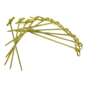 Pique en Bambou Boucle Vert Naturel 120mm (200 Utés)