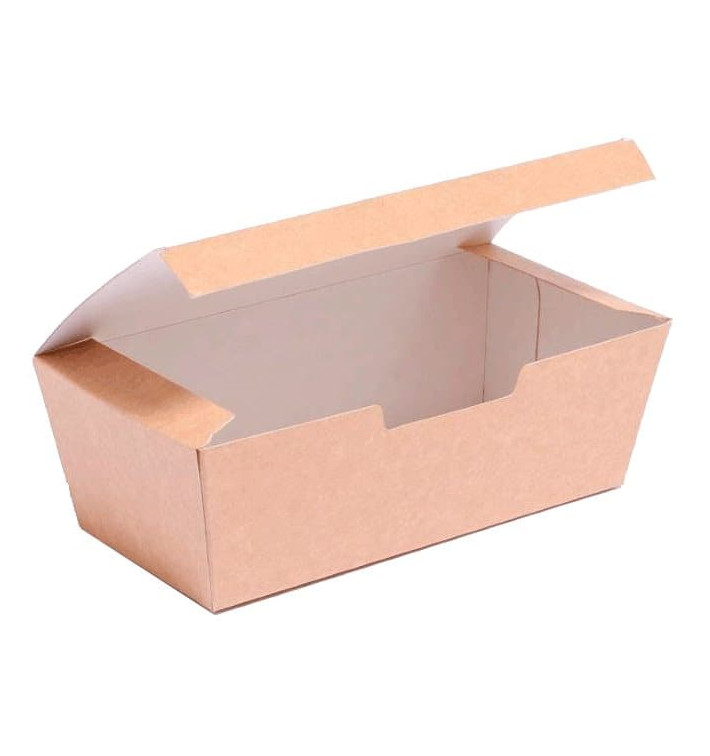 Boîte à Emporter Kraft 16,5x7,5x6cm (600 Unités) Boîte à Emporter Kraft 16,5x7,5x6cm (600 Unités)
