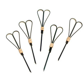 Pique en Bambou "Cuore" Noir 90mm (200 Unités)