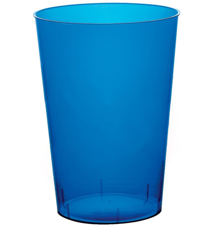 Verre Plastique Moon Bleu Transp. PS 230ml (1000 Unités)