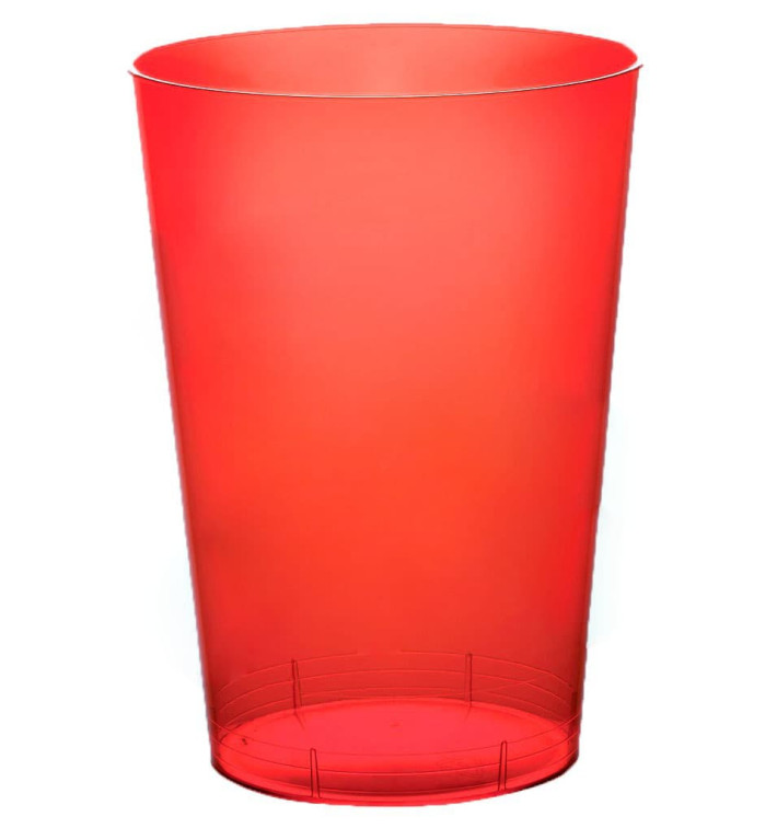 Verre Plastique Moon Rouge Transp. PS 230ml (1000 Unités) Verre Plastique Moon Rouge Transp. PS 230ml (1000 Unités)