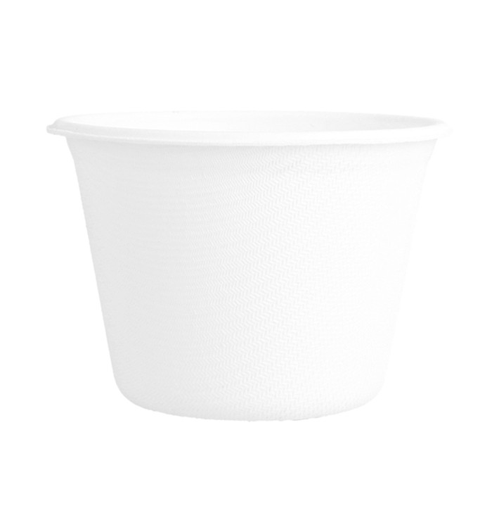 Pot Bio en Canne à Sucre Blanc 140ml (50 Unités) Pot Bio en Canne à Sucre Blanc 140ml (50 Unités)