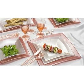 Assiette Plastique Réutilisable Plate Beige PP 180mm (25 Utés)