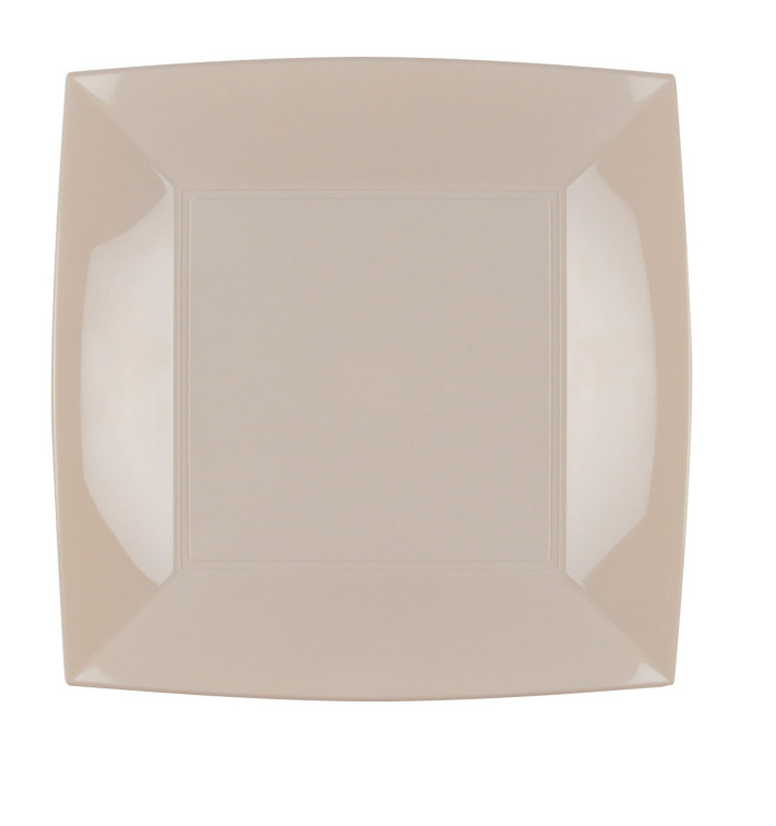Assiette Plastique Réutilisable Plate Beige PP 230mm (300 Utés) Assiette Plastique Réutilisable Plate Beige PP 230mm (300 Utés)