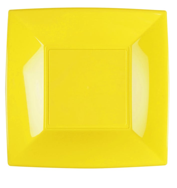Assiette Plastique Réutilisable Plate Jaune PP 290mm (12 Utés) Assiette Plastique Réutilisable Plate Jaune PP 290mm (12 Utés)