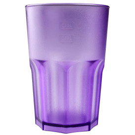 Verre Réutilisable SAN Frost Violet Transp. 400ml (75 Utés)