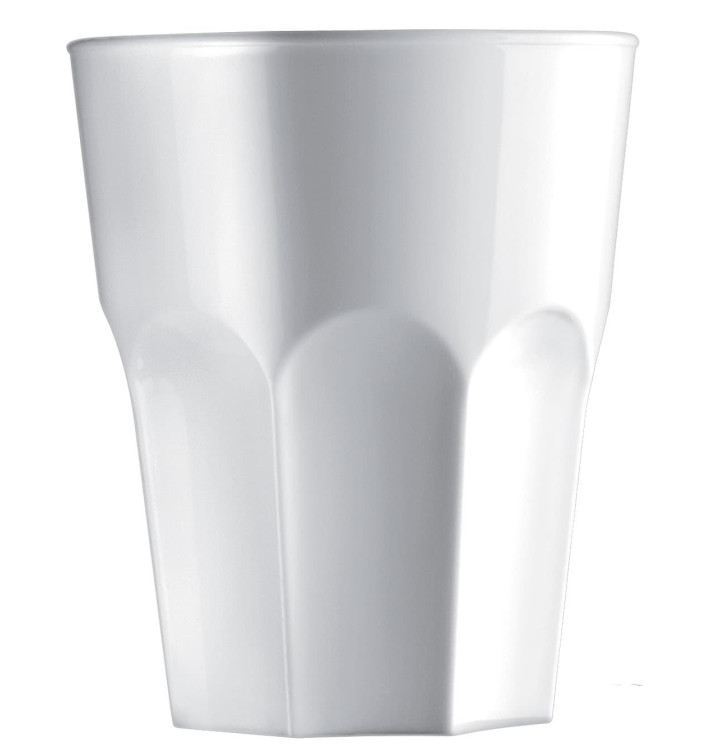 Verre Réutilisable Durable SAN Granity Blanc 400ml (75 Utés)