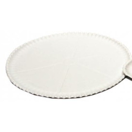 Plateau à Pizza en Carton Blanc Ø33cm (50 Unités)