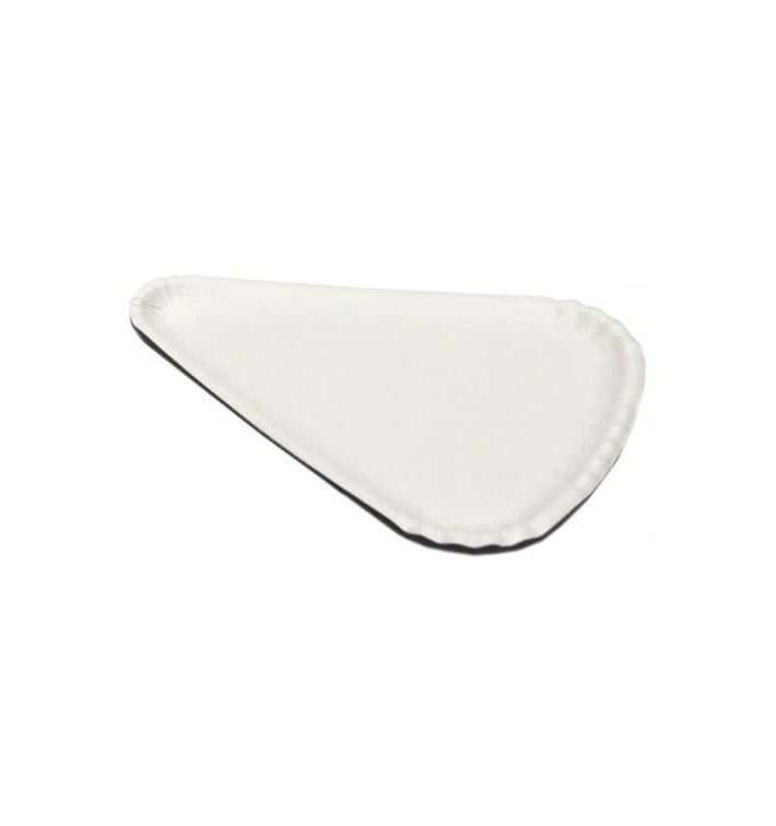 Assiette Triangulaire à Pizza Carton Blanc 1/8 (100 Utés) Assiette Triangulaire à Pizza Carton Blanc 1/8 (100 Utés)