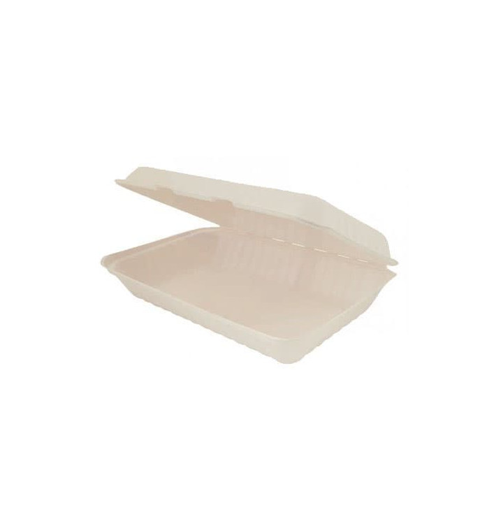 Boîte Canne à Sucre Couvercle à charnière Naturel 335x230x75mm (150 Utés) Boîte Canne à Sucre Couvercle à charnière Naturel 335x230x75mm (150 Utés)