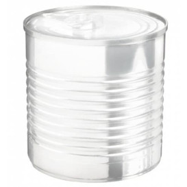 Boîte de Conserve Transparente PS 110ml Ø6x5,7cm (25 Utés)