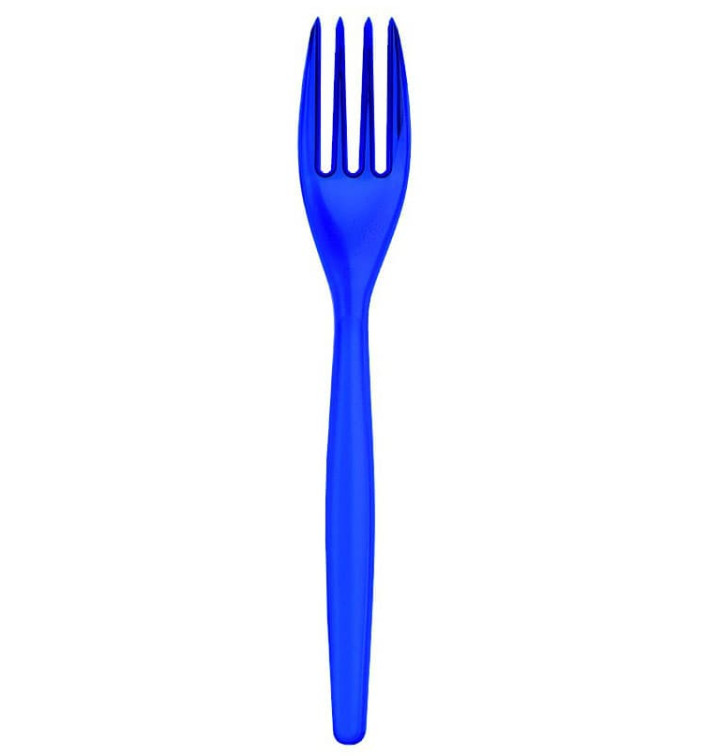 Fourchette Plastique Easy PS Bleu Perle 180mm (500 Unités) Fourchette Plastique Easy PS Bleu Perle 180mm (500 Unités)