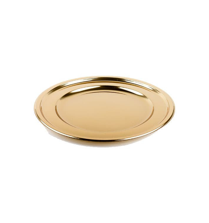 Dessous d'assiette Plastique Rond Doré 30 cm (5 Utés) Dessous d'assiette Plastique Rond Doré 30 cm (5 Utés)