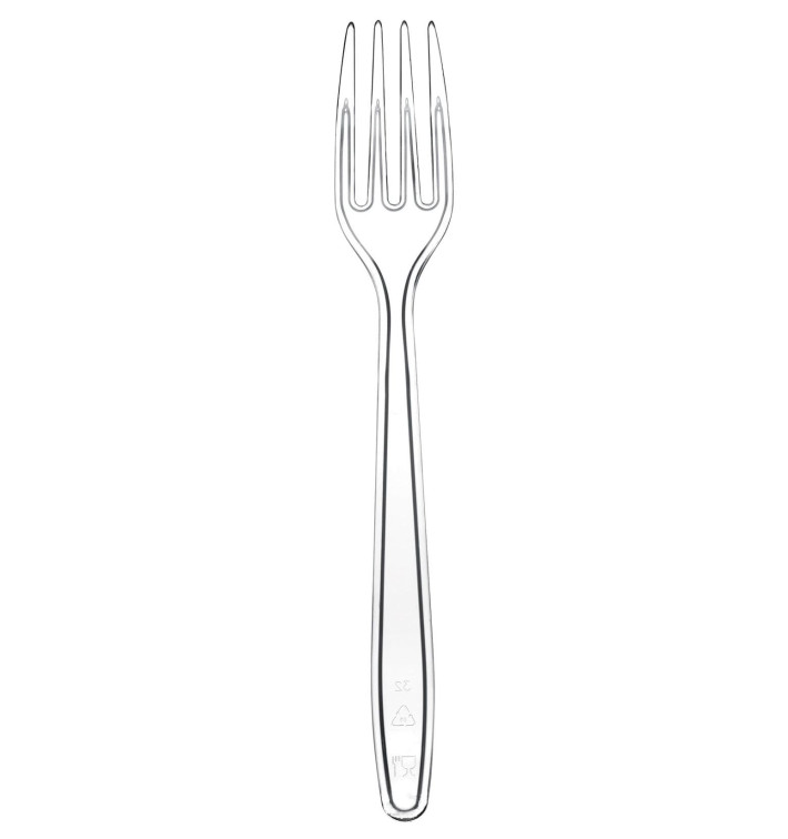 Fourchette Plastique Easy PS Transp.175mm (1500 Unités) Fourchette Plastique Easy PS Transp.175mm (1500 Unités)