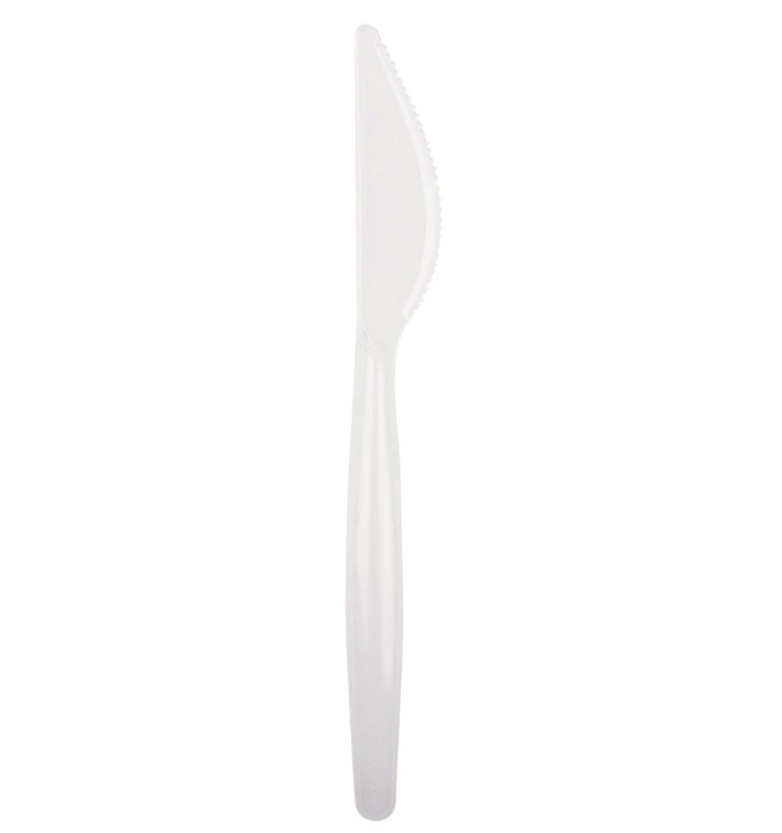 couteau Plastique Easy PS Blanc 185mm (20 Unités) couteau Plastique Easy PS Blanc 185mm (20 Unités)