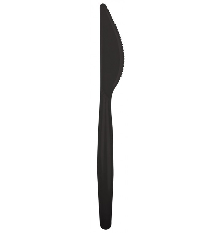 couteau Plastique Easy PS noir185mm (20 Unités)