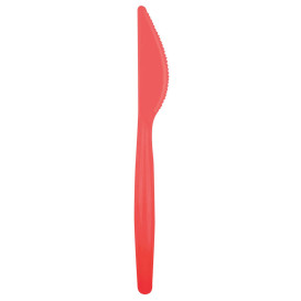 couteau Plastique Easy PS Rouge 185mm (20 Unités)