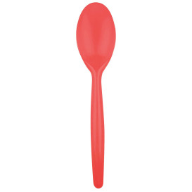 Cuillère Plastique Easy PS Rouge 185mm (500 Unités)