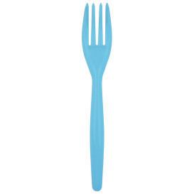 Fourchette Plastique Easy PS Turquoise 180mm (20 Unités)