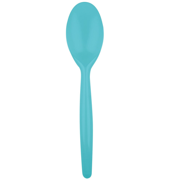Cuillère Plastique Easy PS Turquoise 185mm (20 Unités) Cuillère Plastique Easy PS Turquoise 185mm (20 Unités)
