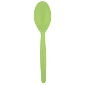 Cuillère Plastique Easy PS Vert citron 185mm (20 Unités)