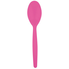 Cuillère Plastique Easy PS Fuchsia 185mm (500 Unités)